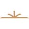 Ekena Millwork Richland Timber Gable Bracket, Western Red Cedar, 108"W x 40"H x 1 1/2"D x 5 1/2"F, 9/12 Pitch GBW108X40X0206RIC00SWR - alternate 3